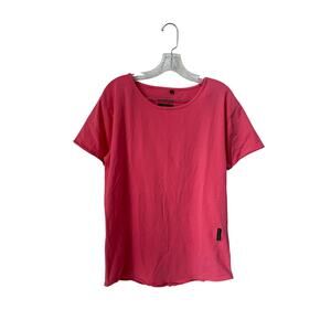 Alphalete Cotton Pink Short Sleeve T-Shirt Size Large